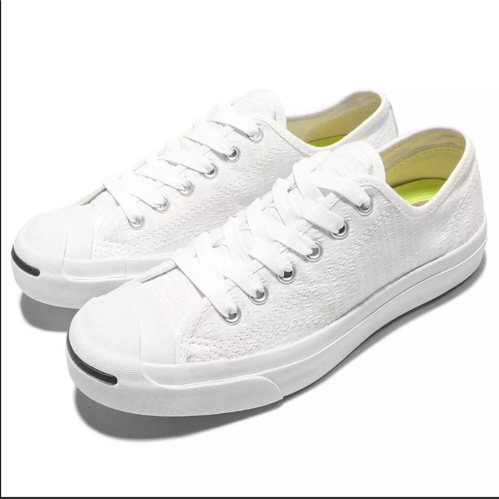Converse Jack Purcell white sneakers 9.5
